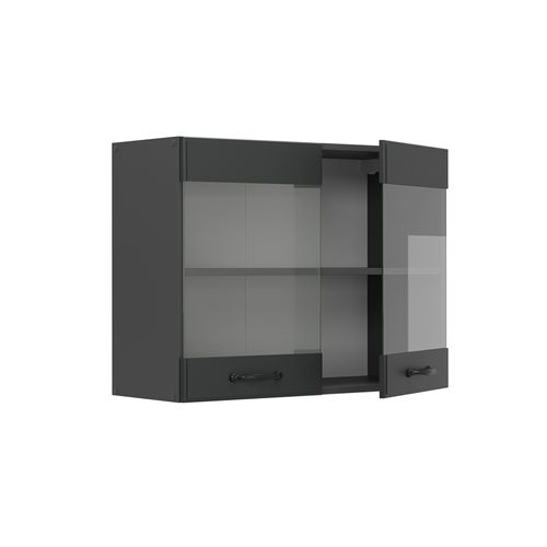 Armoire En Verre R-line 53370 Anthracite Campagne 80cm
