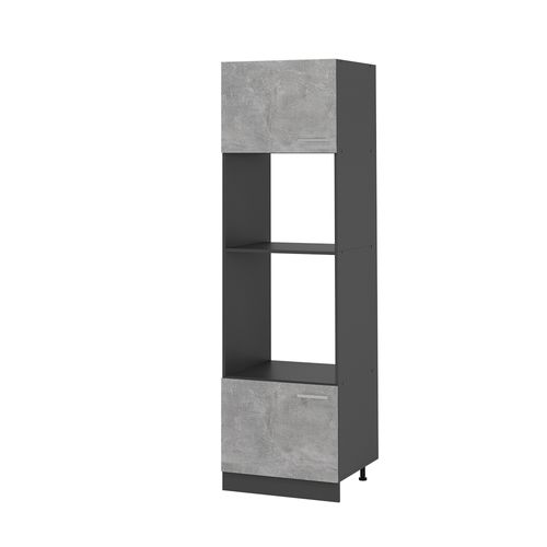 Armoire Micro-ondes R-line 53371 Béton 60cm