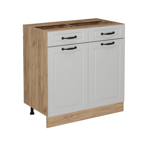 Meuble Cuisine R-line 53377 Blanc Campagne 80cm Sans Pt