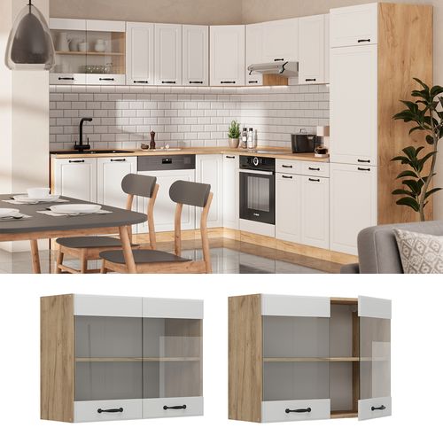 Armoire En Verre R-line 53381 Blanc Campagne 80cm