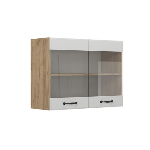 Armoire En Verre R-line 53381 Blanc Campagne 80cm
