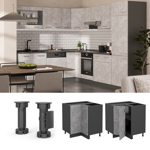 Meuble Dangle R-line 53428 Béton 75.6cm Pt Marbre