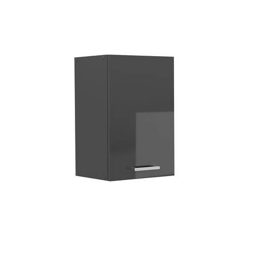 Elément Haut De Cuisine R-line 53429 Anthracite Haute Brillance 40cm