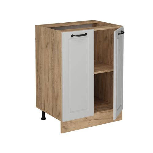 Meuble Bas De Cuisine R-line 53433 Blanc Campagne 60cm Sans Pt