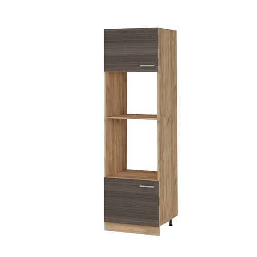Armoire Micro-ondes R-line 53444 Gris Noble 60cm