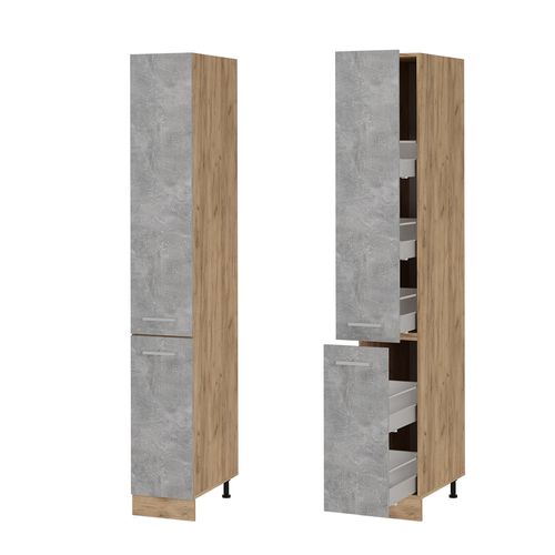 Meuble Haute De Cuisine R-line 53451 Béton 30cm