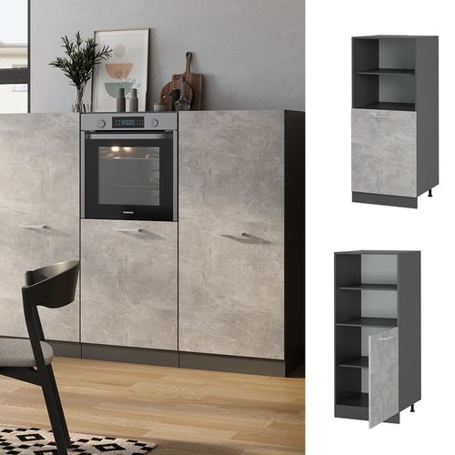 Meuble Pour Four R-line 53459 Béton 60cm