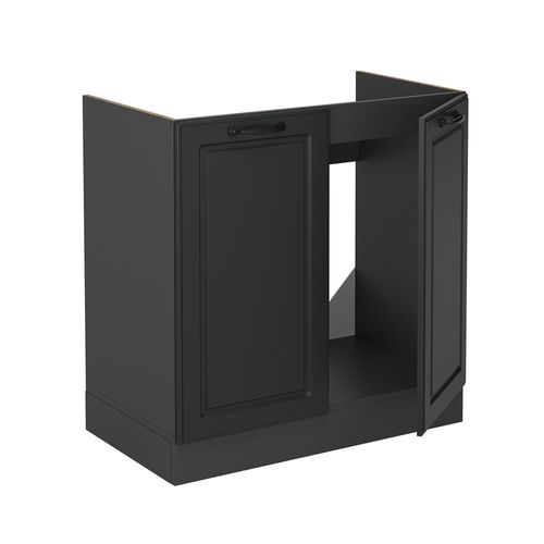 Meuble Bas Sous-évier R-line 53486 Anthracite Campagne 80cm Sans Pt