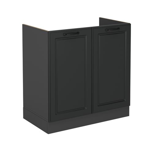 Meuble Bas Sous-évier R-line 53486 Anthracite Campagne 80cm Sans Pt