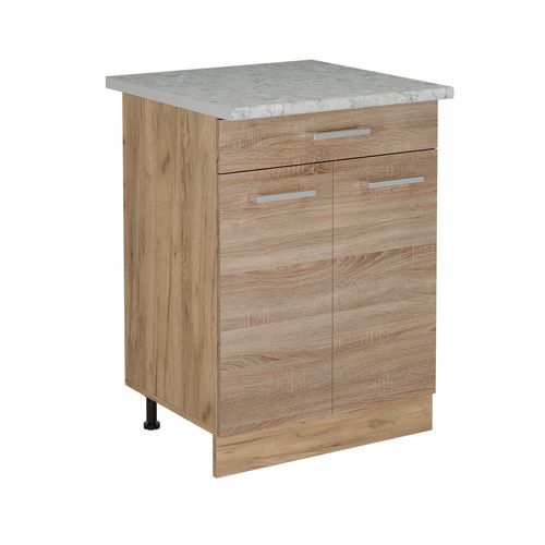Meuble Cuisine R-line 53499 Sonoma 60cm Pt Marbre