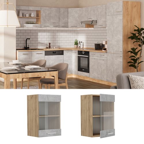 Armoire En Verre R-line 53504 Béton 40cm