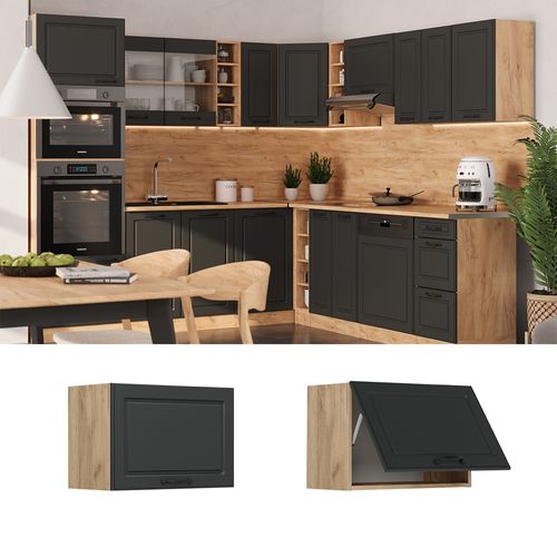 Elément Haut De Cuisine R-line 53505 Anthracite Campagne 60cm Plat