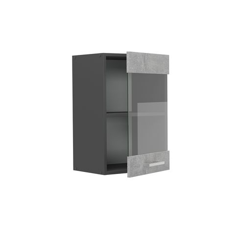 Armoire En Verre R-line 53549 Béton 40cm