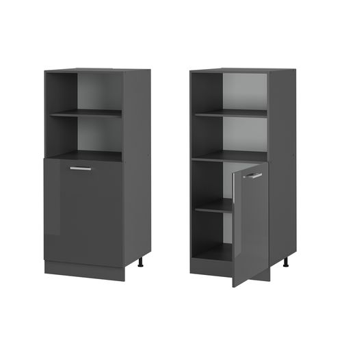 Meuble Pour Four R-line 53575 Anthracite Haute Brillance 60cm