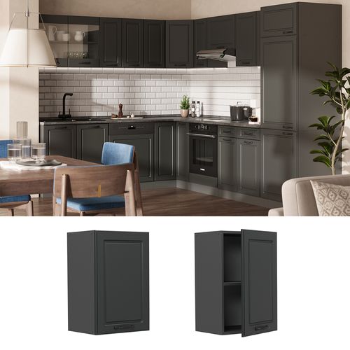 Elément Haut De Cuisine R-line 53607 Anthracite Campagne 40cm