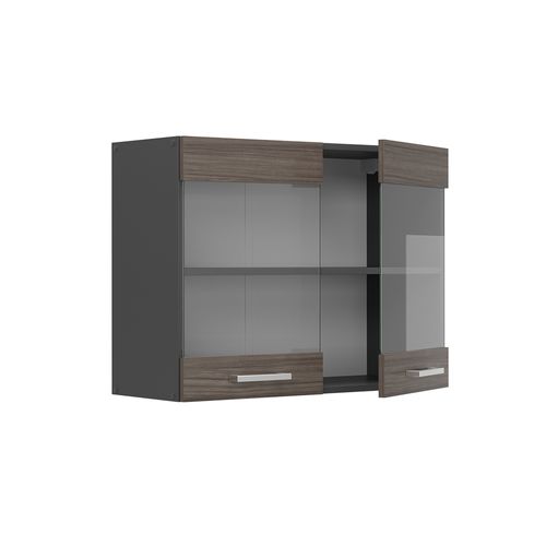 Armoire En Verre R-line 53609 Gris Noble 80cm