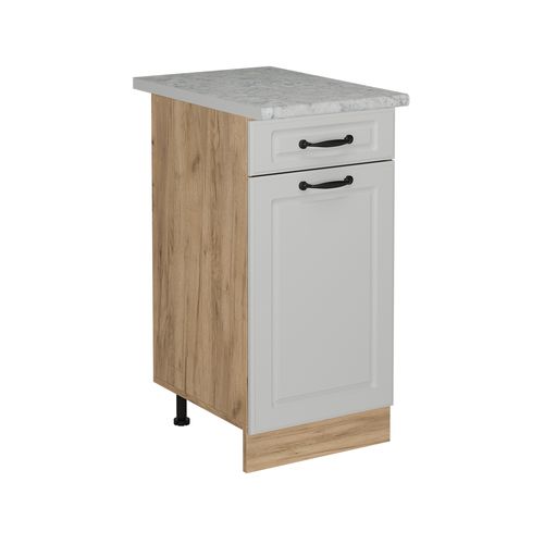 Meuble Cuisine R-line 53611 Blanc Campagne 40cm Pt Marbre