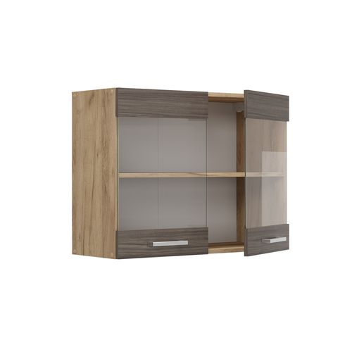 Armoire En Verre R-line 53619 Gris Noble 80cm