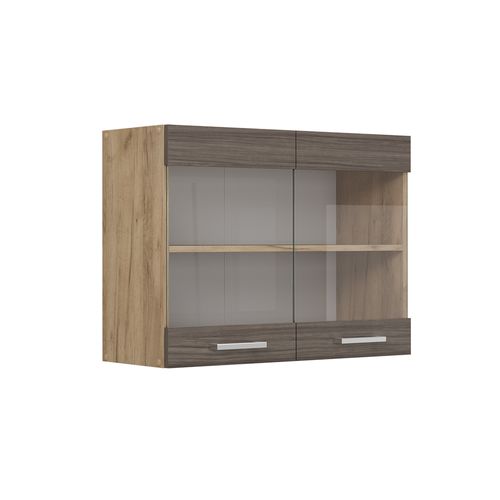 Armoire En Verre R-line 53619 Gris Noble 80cm