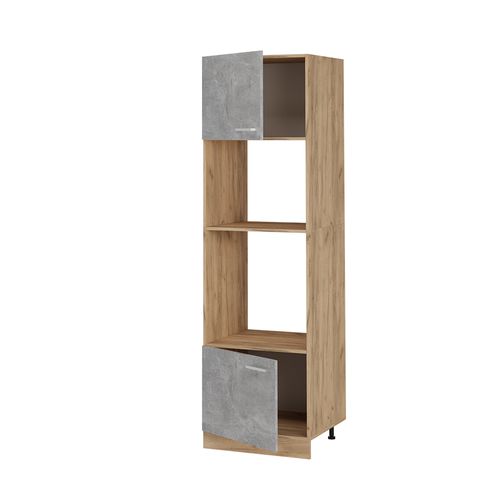 Armoire Micro-ondes R-line 53621 Béton 60cm