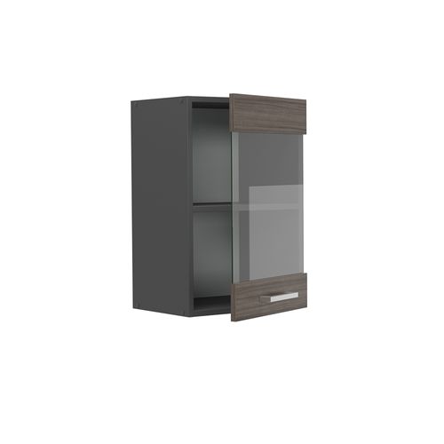 Armoire En Verre R-line 53667 Gris Noble 40cm