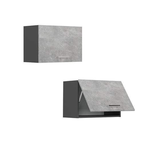 Elément Haut De Cuisine R-line 53668 Béton 60cm Plat