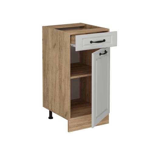 Meuble Cuisine R-line 53670 Blanc Campagne 40cm , Pt Anthracite