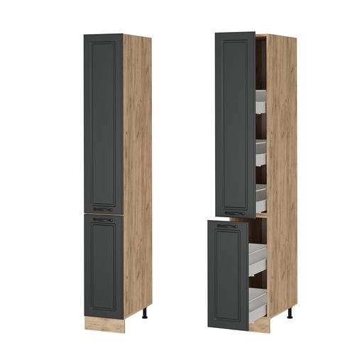 Meuble Haute De Cuisine R-line 53690 Anthracite Campagne 30cm