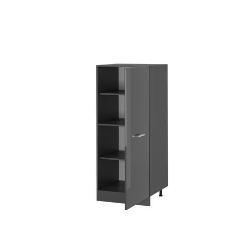 Meuble Pour Four R-line 53696 Anthracite Haute Brillance 60cm