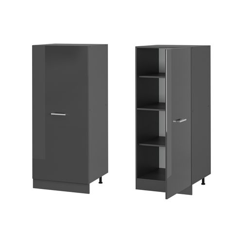 Meuble Pour Four R-line 53696 Anthracite Haute Brillance 60cm