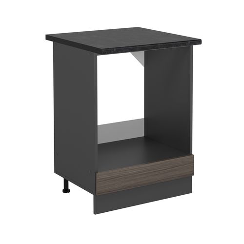 Meuble Pour Four R-line 53728 Gris Noble 60cm , Pt Anthracite