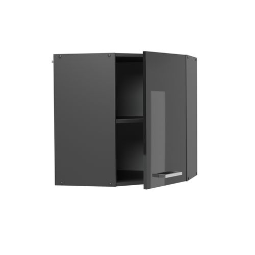 Elément Haut De Cuisine R-line 53729 Anthracite Haute Brillance 57cm