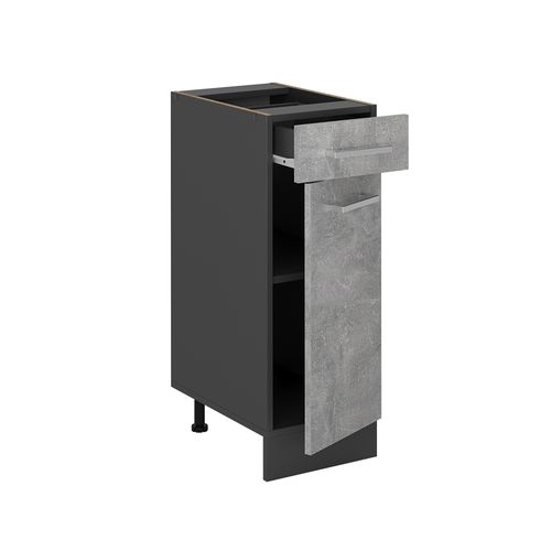 Meuble Cuisine R-line 53748 Béton 30cm , Pt Anthracite