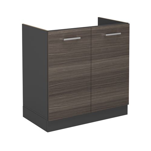 Meuble Bas Sous-évier R-line 53783 Gris Noble 80cm Sans Pt