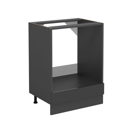 Meuble Pour Four R-line 53785 Anthracite Haute Brillance 60cm Sans Pt