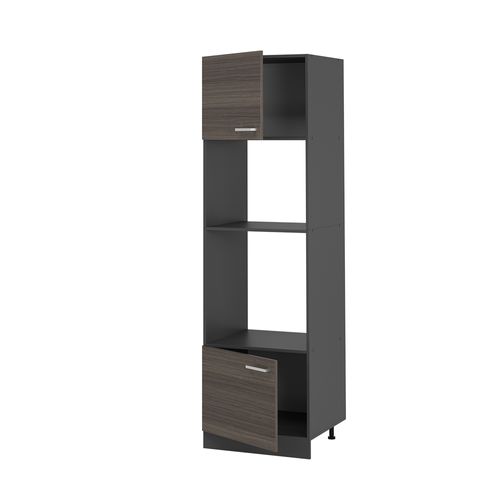 Armoire Micro-ondes R-line 53789 Gris Noble 60cm
