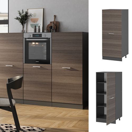 Meuble Pour Four R-line 53815 Gris Noble 60cm