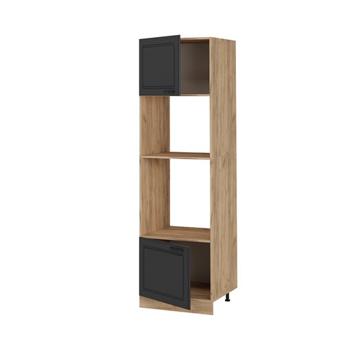 Armoire Micro-ondes R-line 53859 Anthracite Campagne 60cm