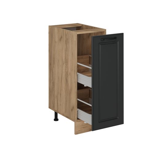 Meuble De Cuisine R-line 53921 Anthracite Campagne 30cm Pt Marbre