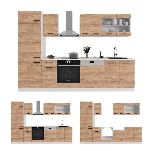 Meuble Cuisine R-line 53960 Gris Noble 80cm Pt Marbre