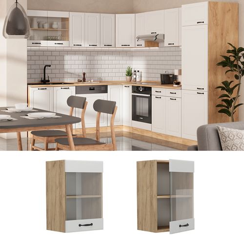 Armoire En Verre R-line 54030 Blanc Campagne 40cm