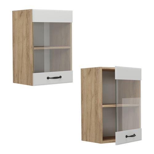 Armoire En Verre R-line 54030 Blanc Campagne 40cm