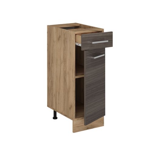 Meuble Cuisine R-line 54033 Gris Noble 30cm , Pt Anthracite