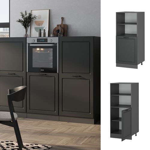 Meuble Pour Four R-line 54046 Anthracite Campagne 60cm
