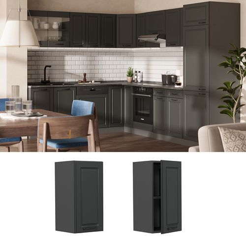 Elément Haut De Cuisine R-line 54080 Anthracite Campagne 30cm