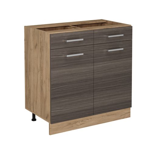Meuble Cuisine R-line 54087 Gris Noble 80cm Sans Pt