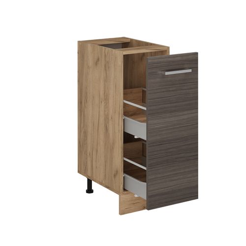 Meuble De Cuisine R-line 54098 Gris Noble 30cm , Pt Anthracite