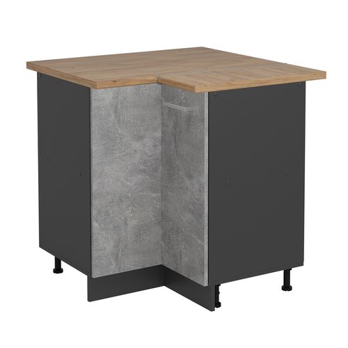 Meuble Dangle R-line 54137 Béton 75.6cm , Pt Chêne