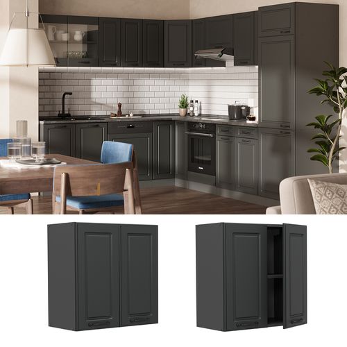 Elément Haut De Cuisine R-line 54197 Anthracite Campagne 60cm