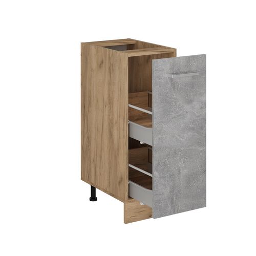 Meuble De Cuisine R-line 54214 Béton 30cm Pt Marbre